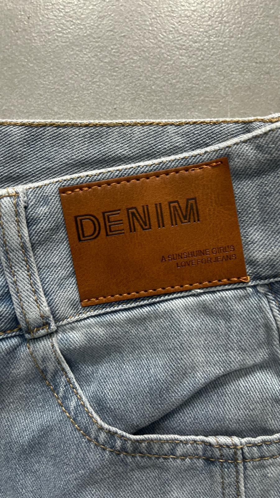 Denim Light Blue Jeans Particular Flare Baggy Fit (XS)