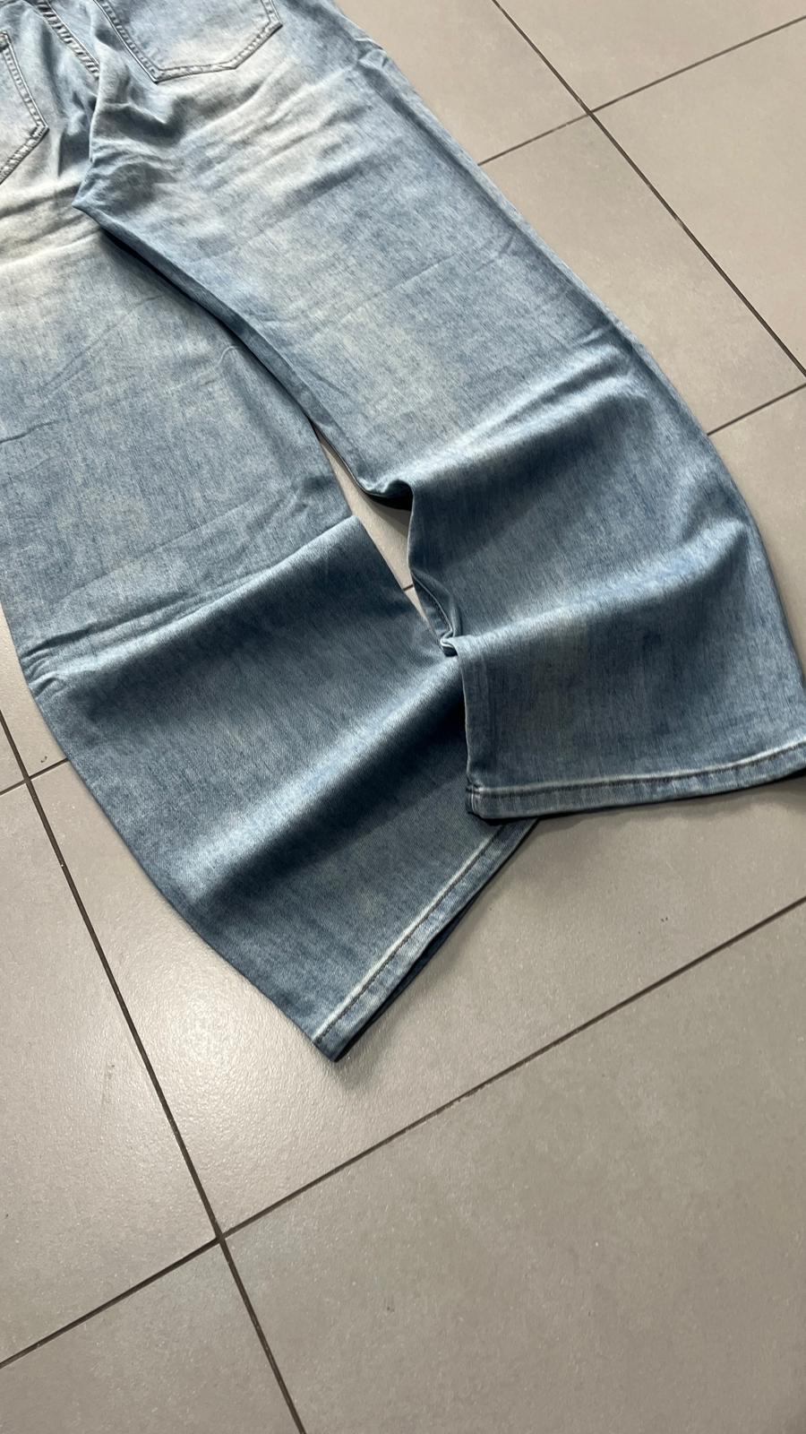 Denim Jeans Baggy Fit Light Wash (S)