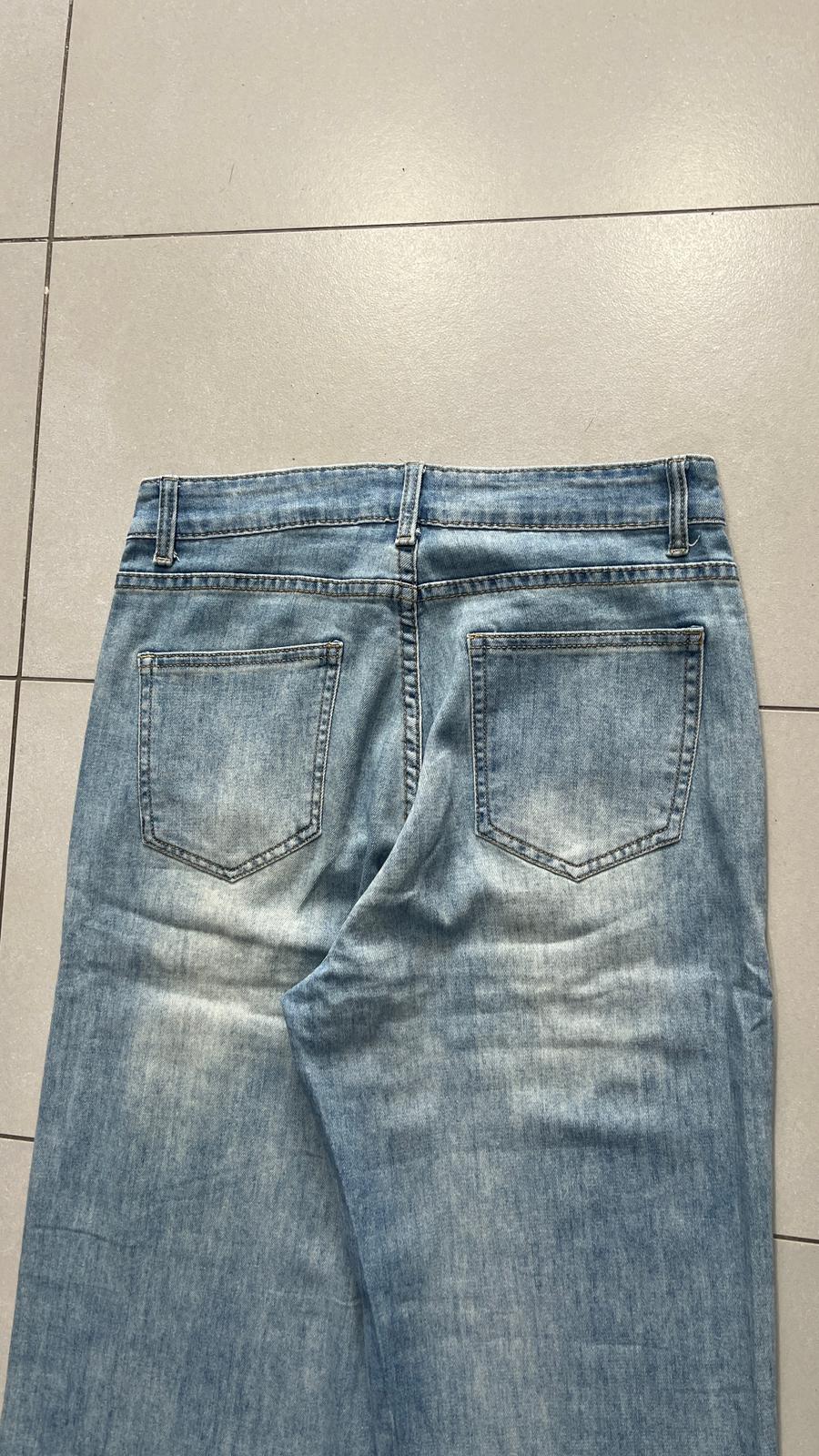 Denim Jeans Baggy Fit Light Wash (S)
