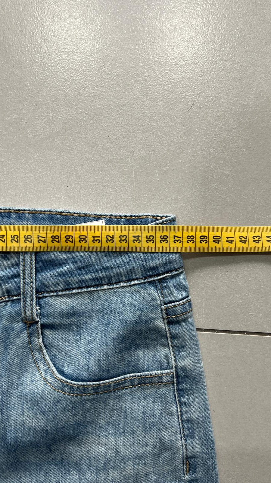 Denim Jeans Baggy Fit Light Wash (S)