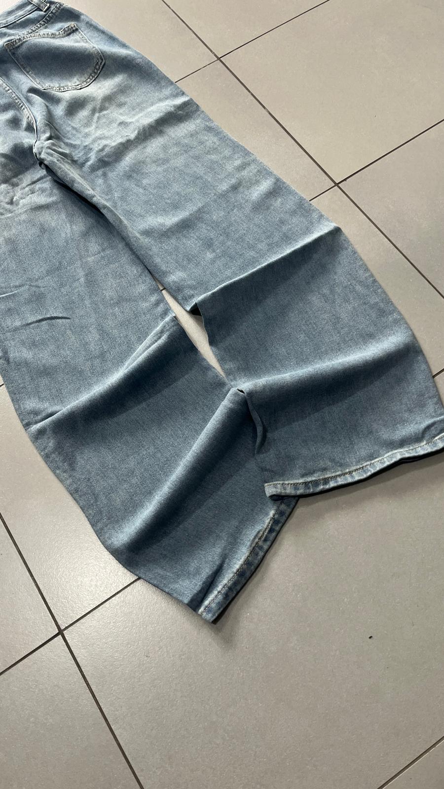 Denim Jeans Light Blue Baggy Fit (XXS)
