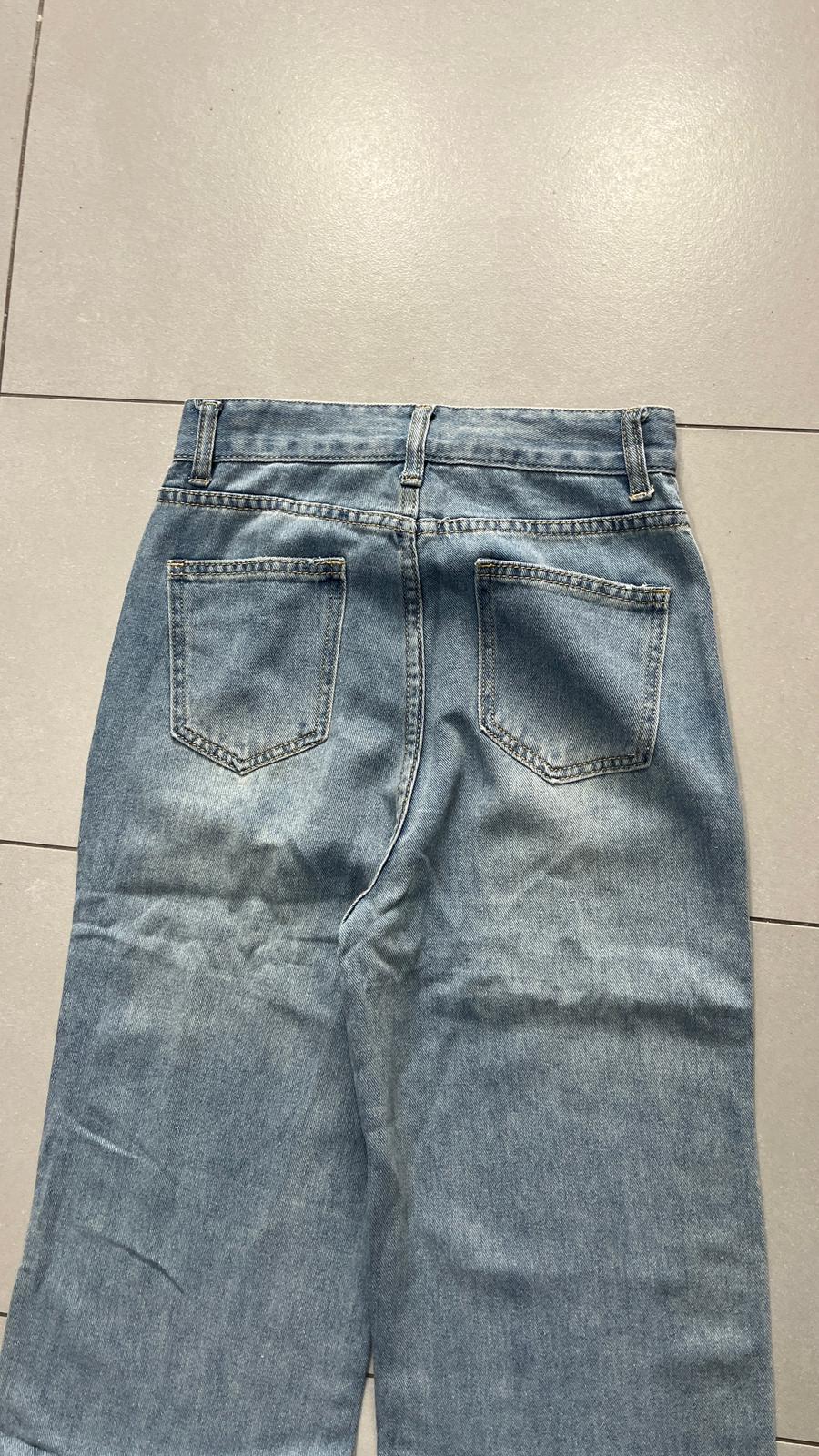 Denim Jeans Light Blue Baggy Fit (XXS)