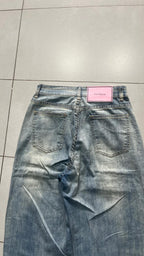Denim Jeans Baggy Fit Blu Washed (XS)