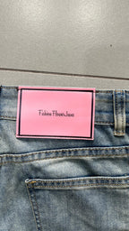 Denim Jeans Baggy Fit Blu Washed (XS)