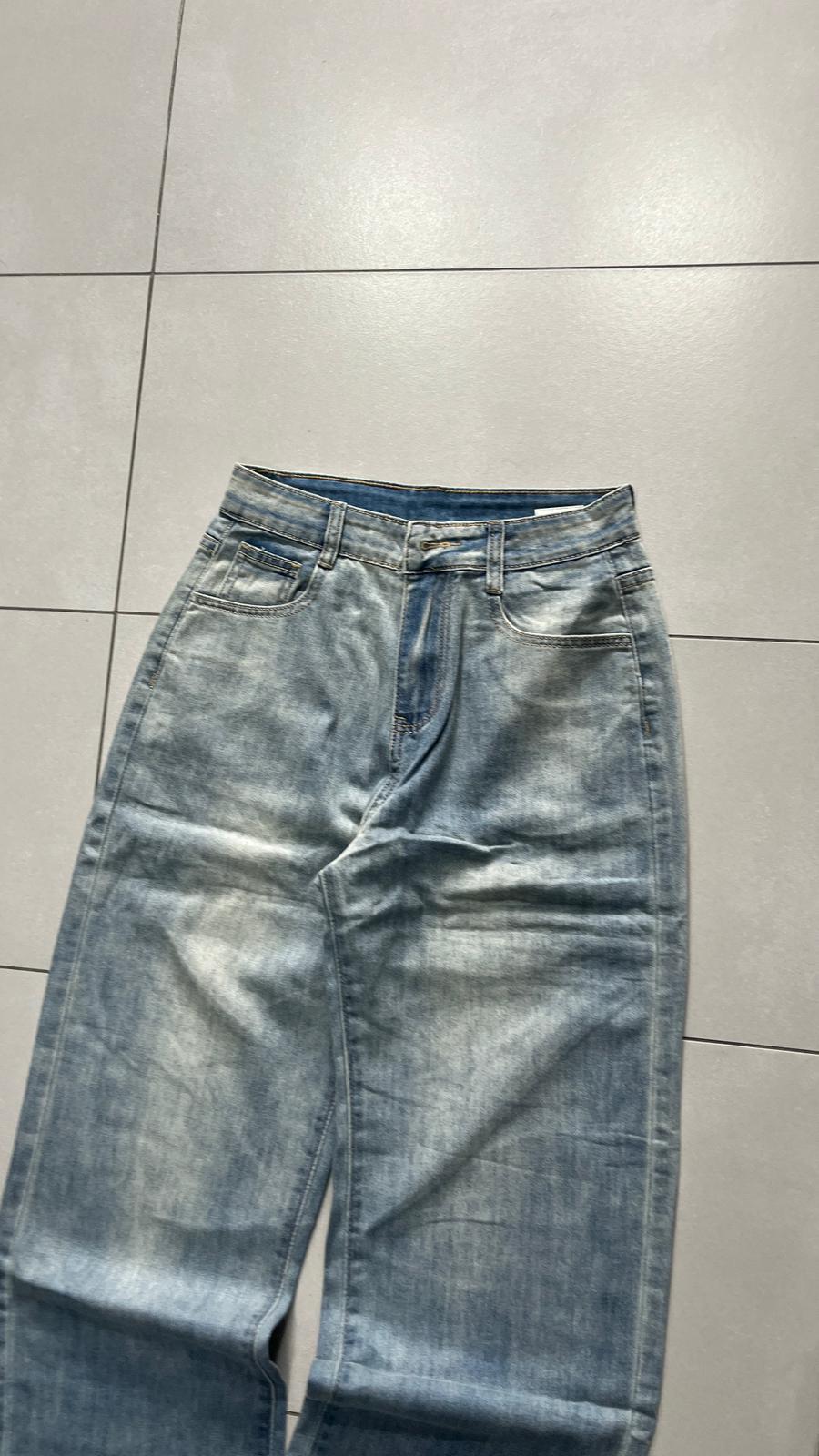 Denim Jeans Baggy Fit Blu Washed (XS)