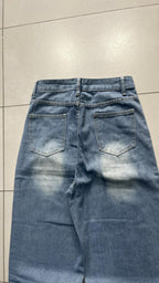 Denim Jeans Washed Blue Baggy Fit (XS)