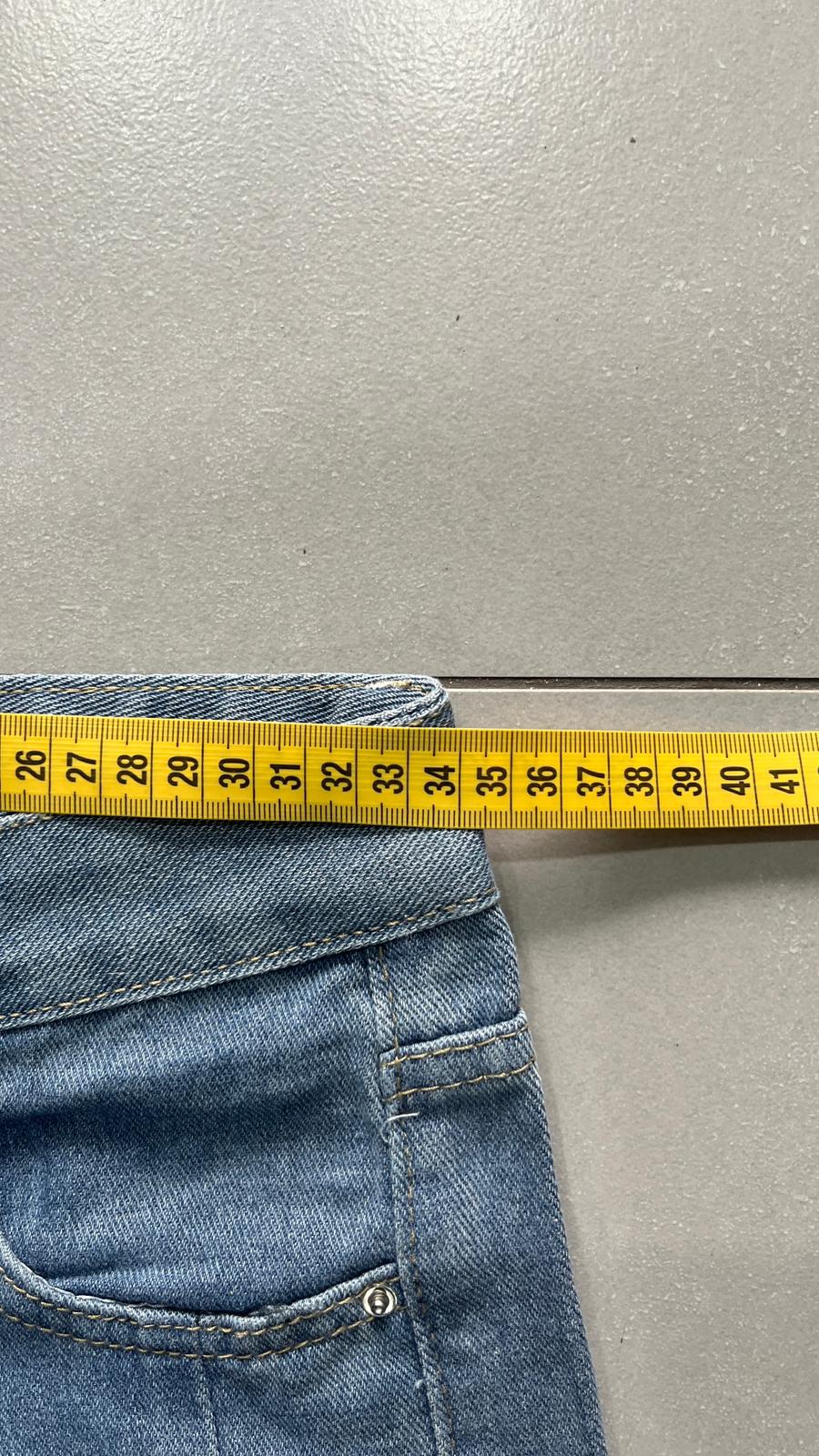 Denim Jeans Washed Blue Baggy Fit (XS)