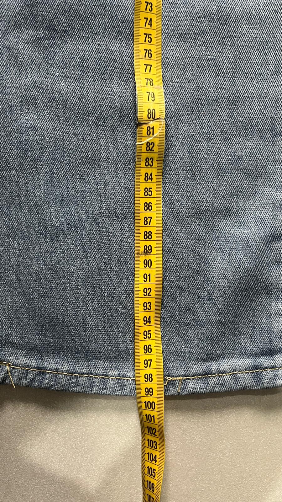 Denim Jeans Washed Blue Baggy Fit (XS)
