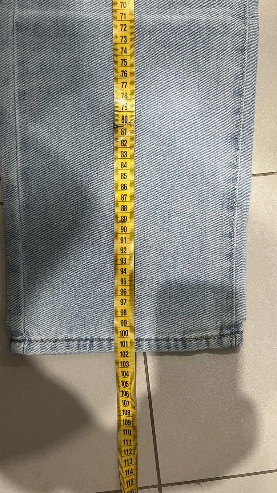 Denim Jeans Light Blue Straight Fit (XS)