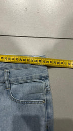 Denim Jeans Light Blue Straight Fit (XS)