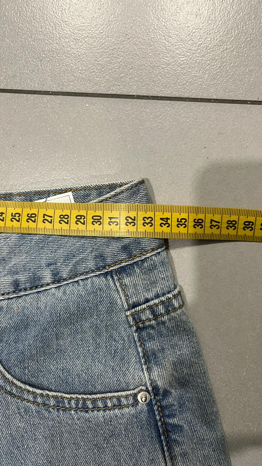 Denim Jeans Washed Straight Fit (XS)