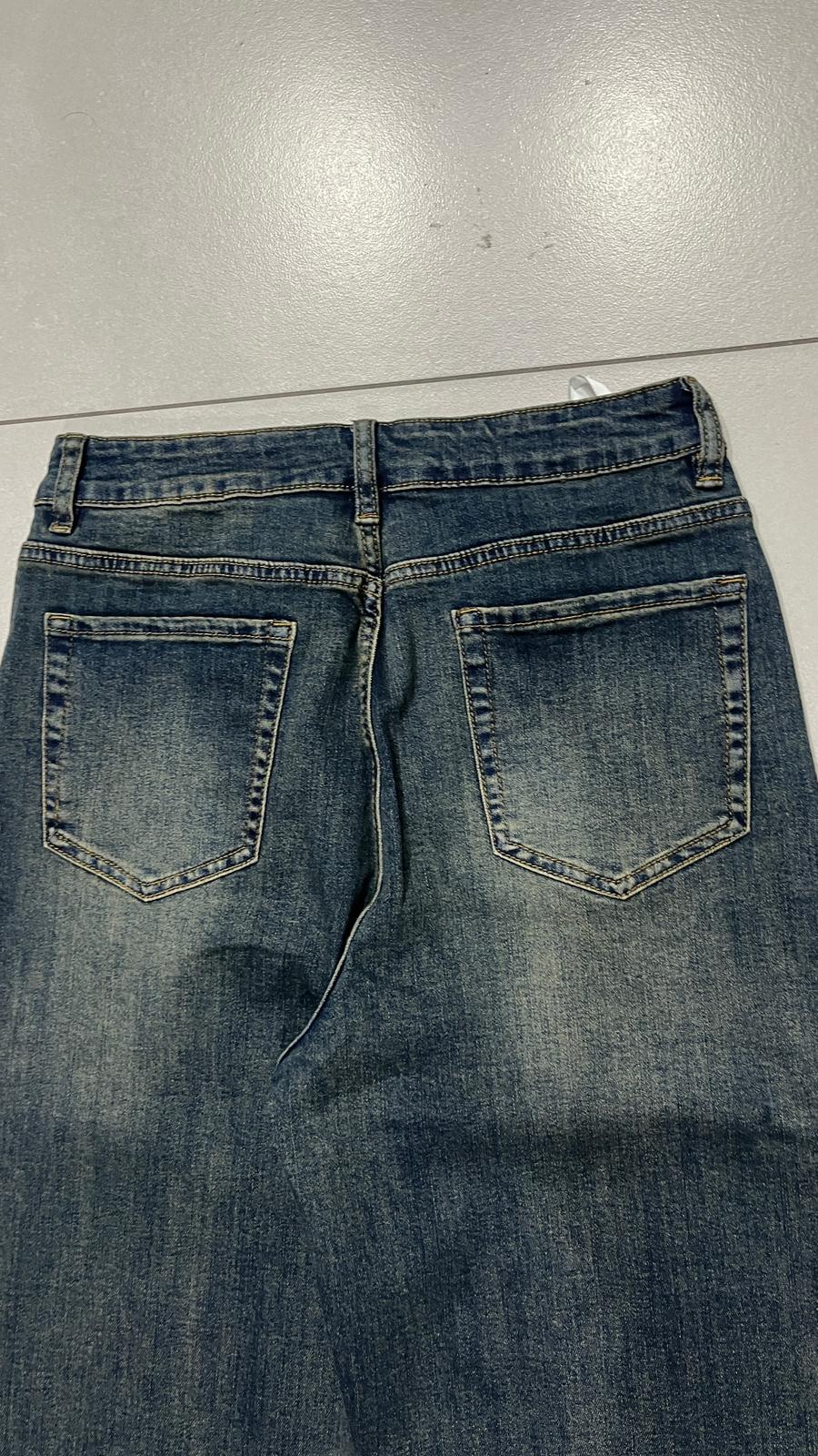 Denim Stone Wash Straight Fit (S)