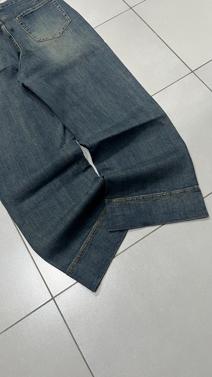 Denim Stone Wash Straight Fit (S)