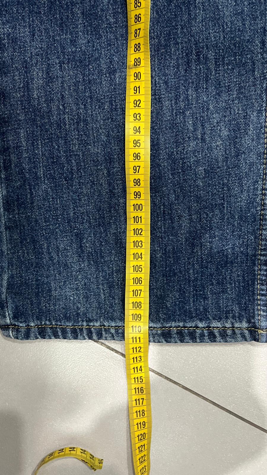 Denim Jeans Particular Embroidered Blu Baggy Fit (XXS)