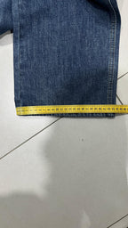 Denim Jeans Particular Embroidered Blu Baggy Fit (XXS)