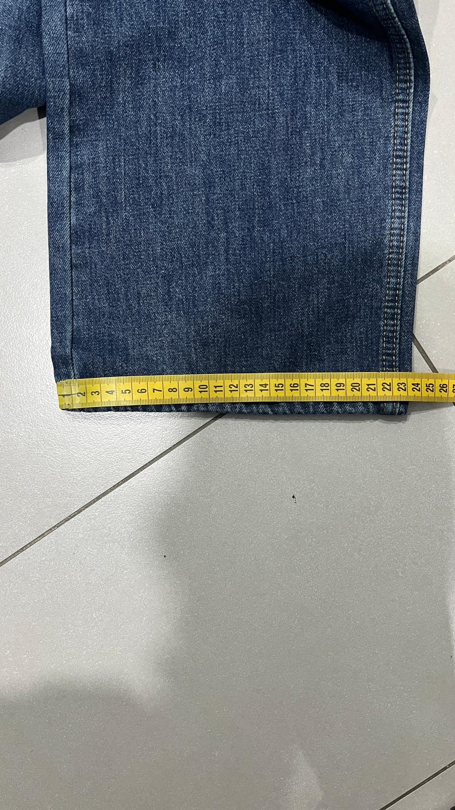 Denim Jeans Particular Embroidered Blu Baggy Fit (XXS)