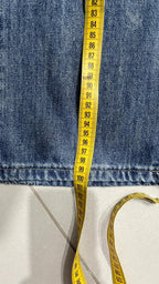 Denim Jeans Particular Embroidered Blu Baggy Fit (XS)