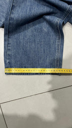 Denim Jeans Particular Embroidered Blu Baggy Fit (XS)