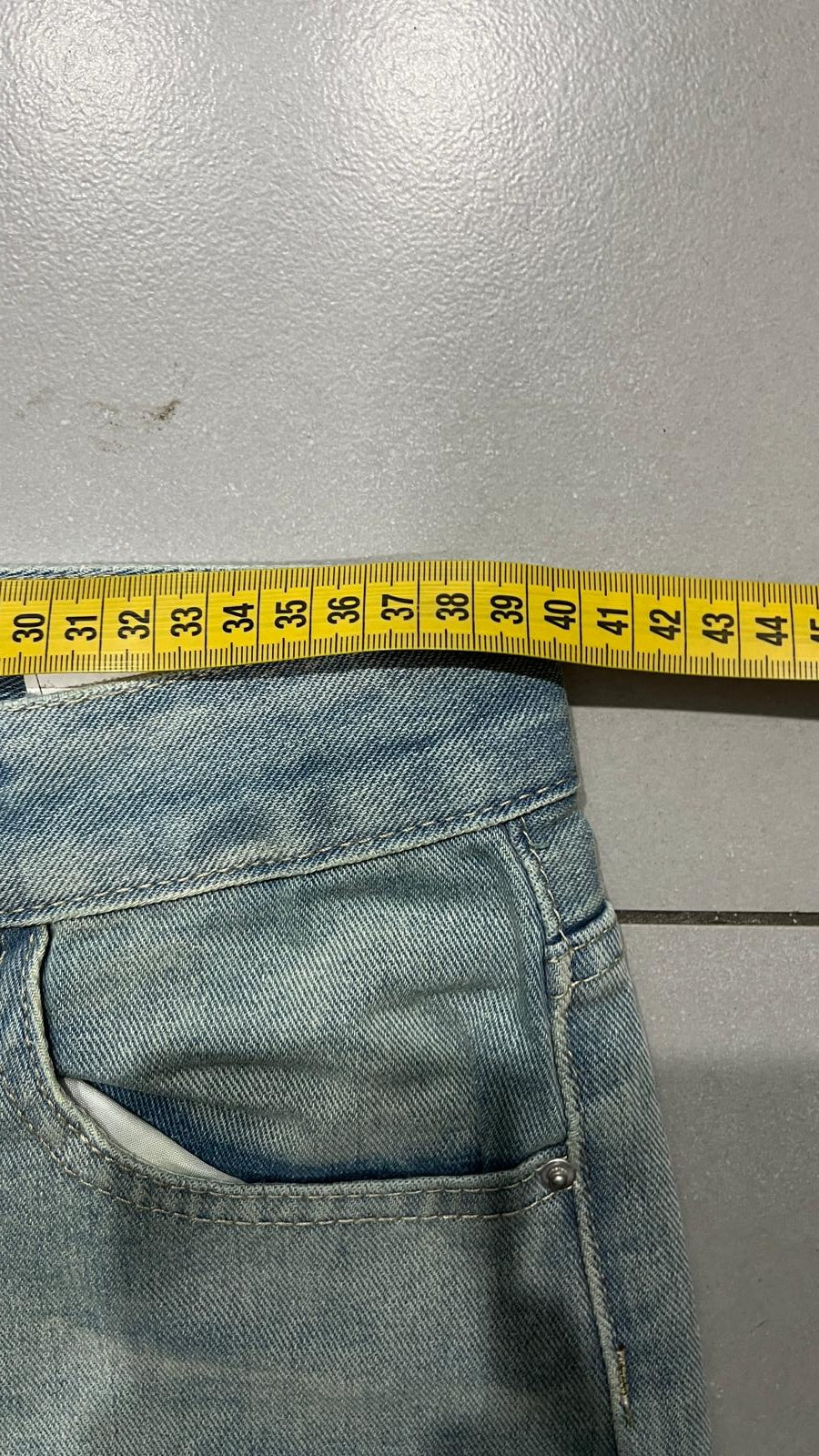 Denim Jeans Stone Wash Baggy Fit (XS)