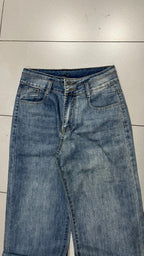 Denim Jeans Washed Blue Baggy Fit (XS)