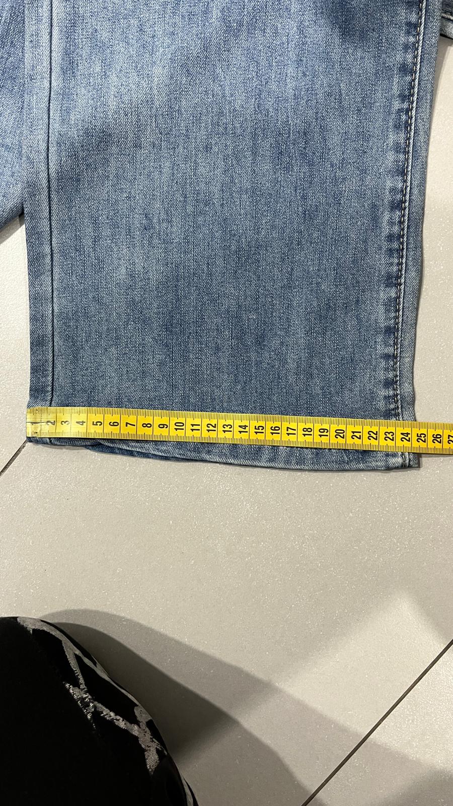 Denim Jeans Washed Blue Baggy Fit (S)