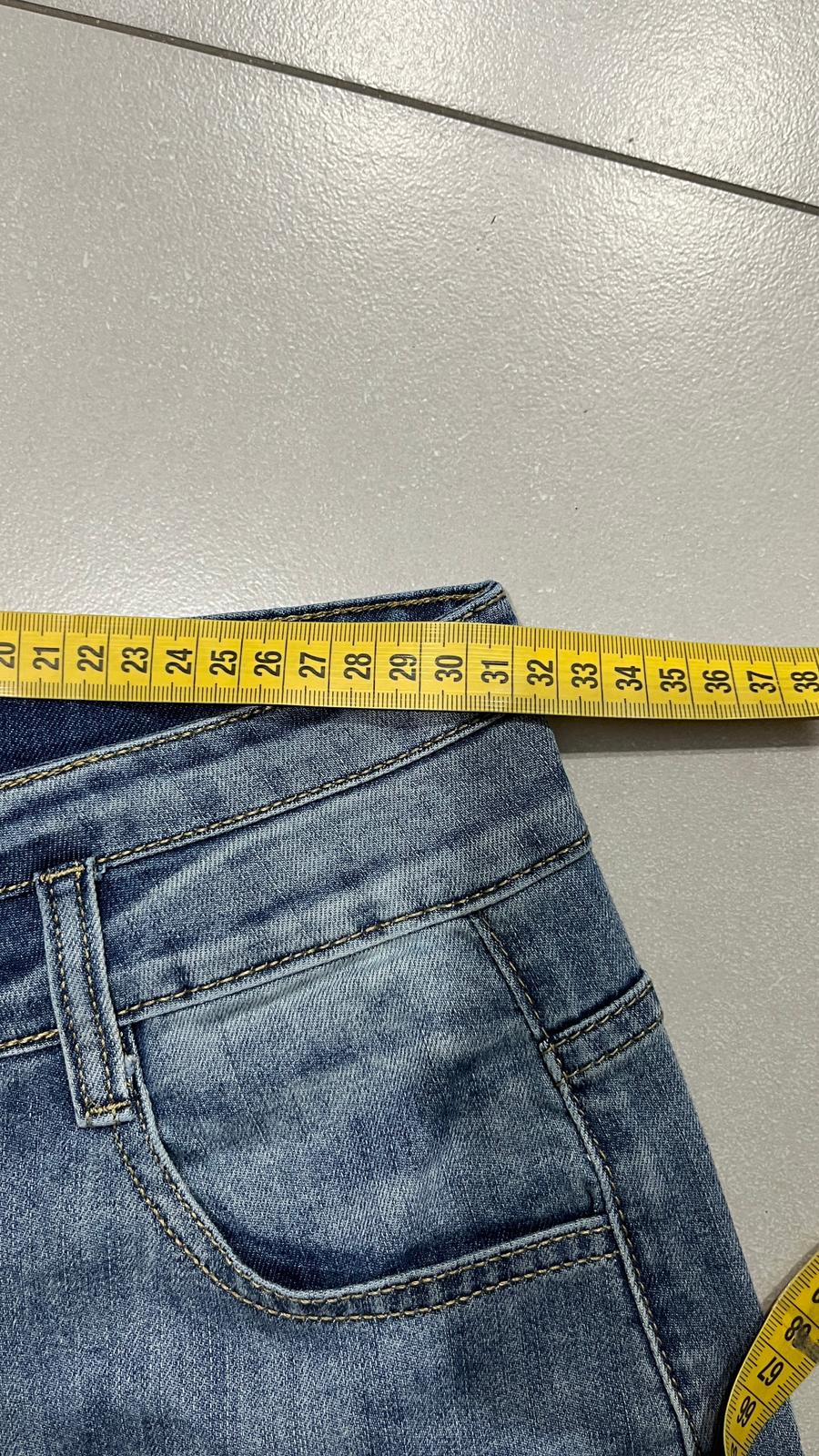 Denim Jeans Washed Blue Baggy Fit (XS)