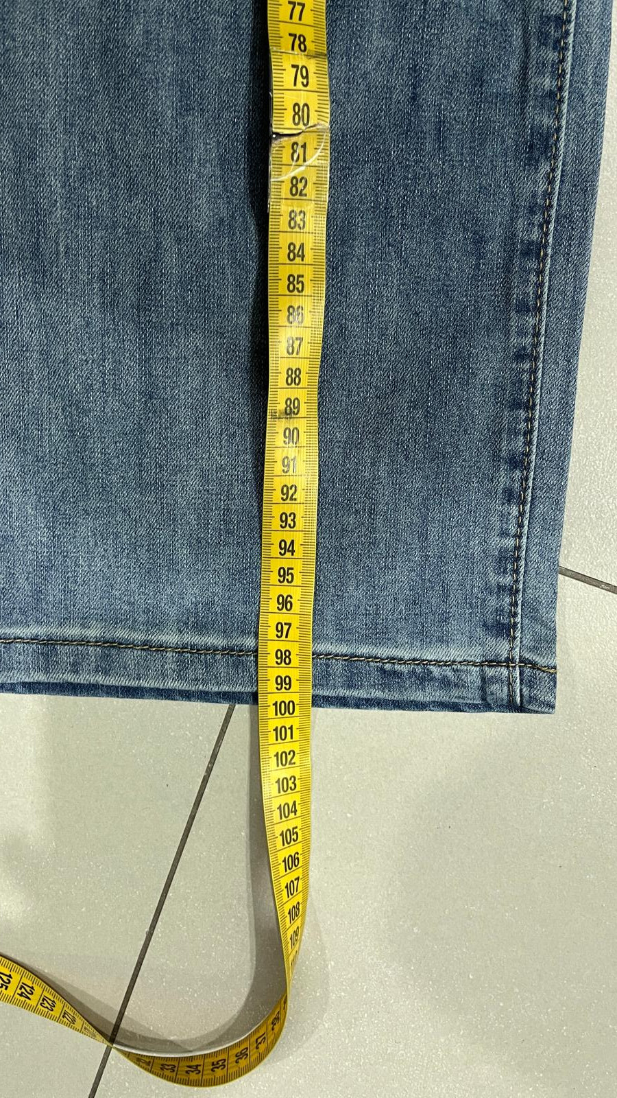 Denim Jeans Washed Blue Baggy Fit (XS)