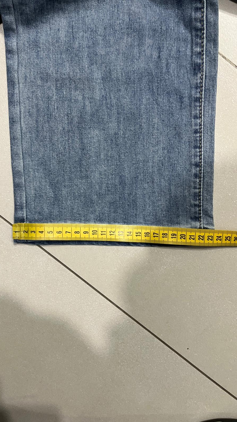 Denim Jeans Washed Blue Baggy Fit (XS)