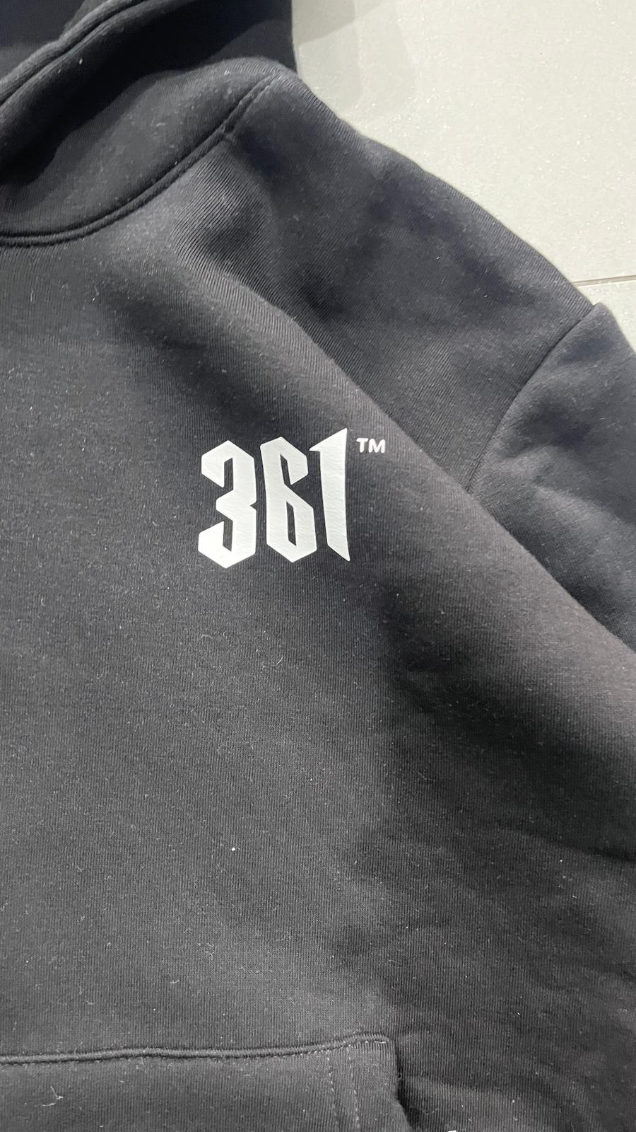 Felpa 361 Angel Black Grey Printed Japan Style (S)