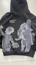 Felpa 361 Angel Black Grey Printed Japan Style (S)