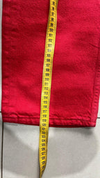 Denim Levis 501 Red W34 L36 Straight Fit (L)