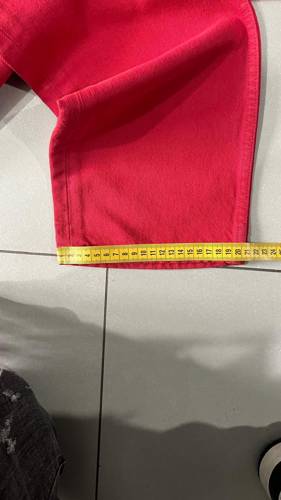 Denim Levis 501 Red W34 L36 Straight Fit (L)