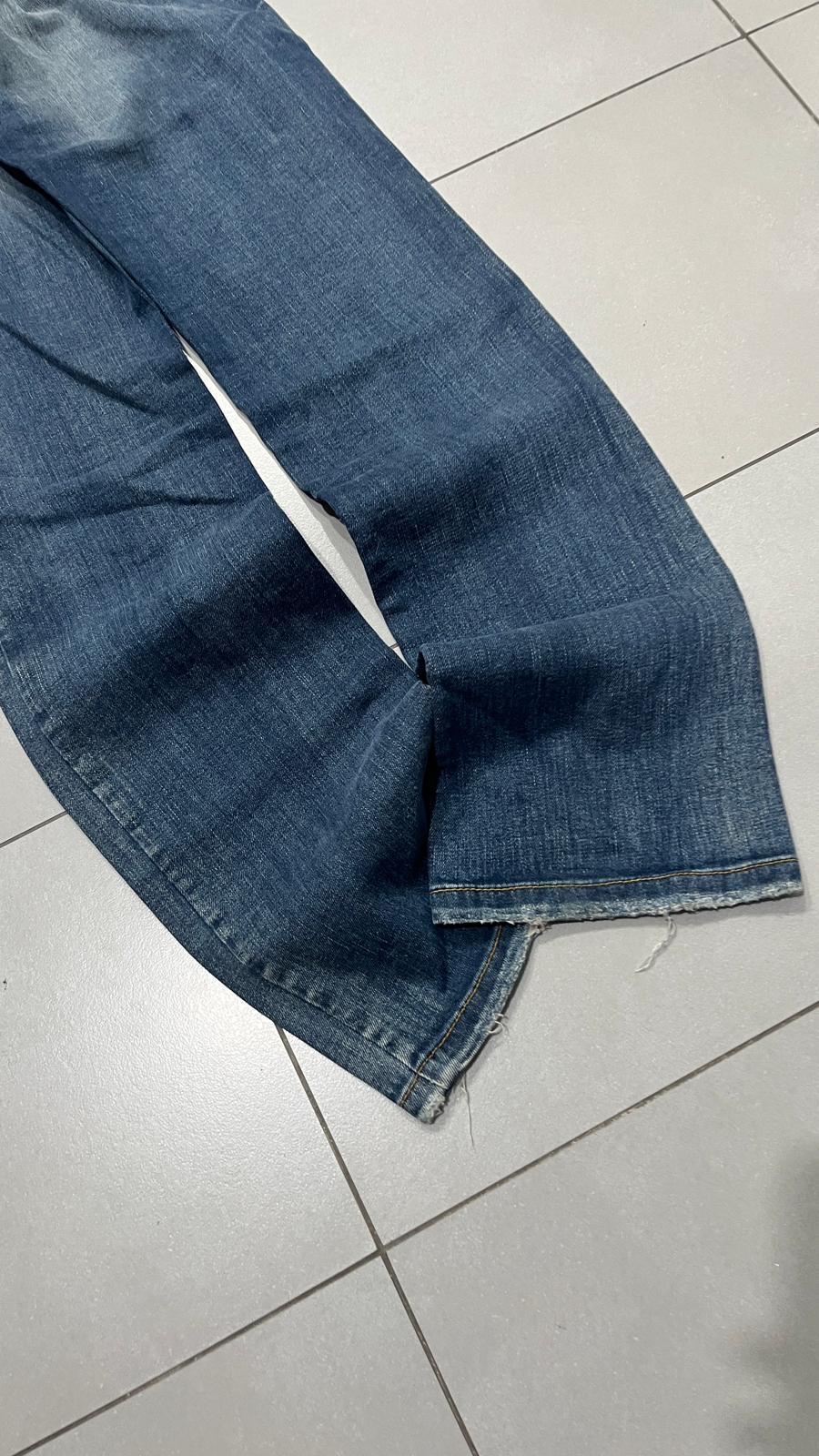 Denim Low Waist Straight Fit Washed (XS)