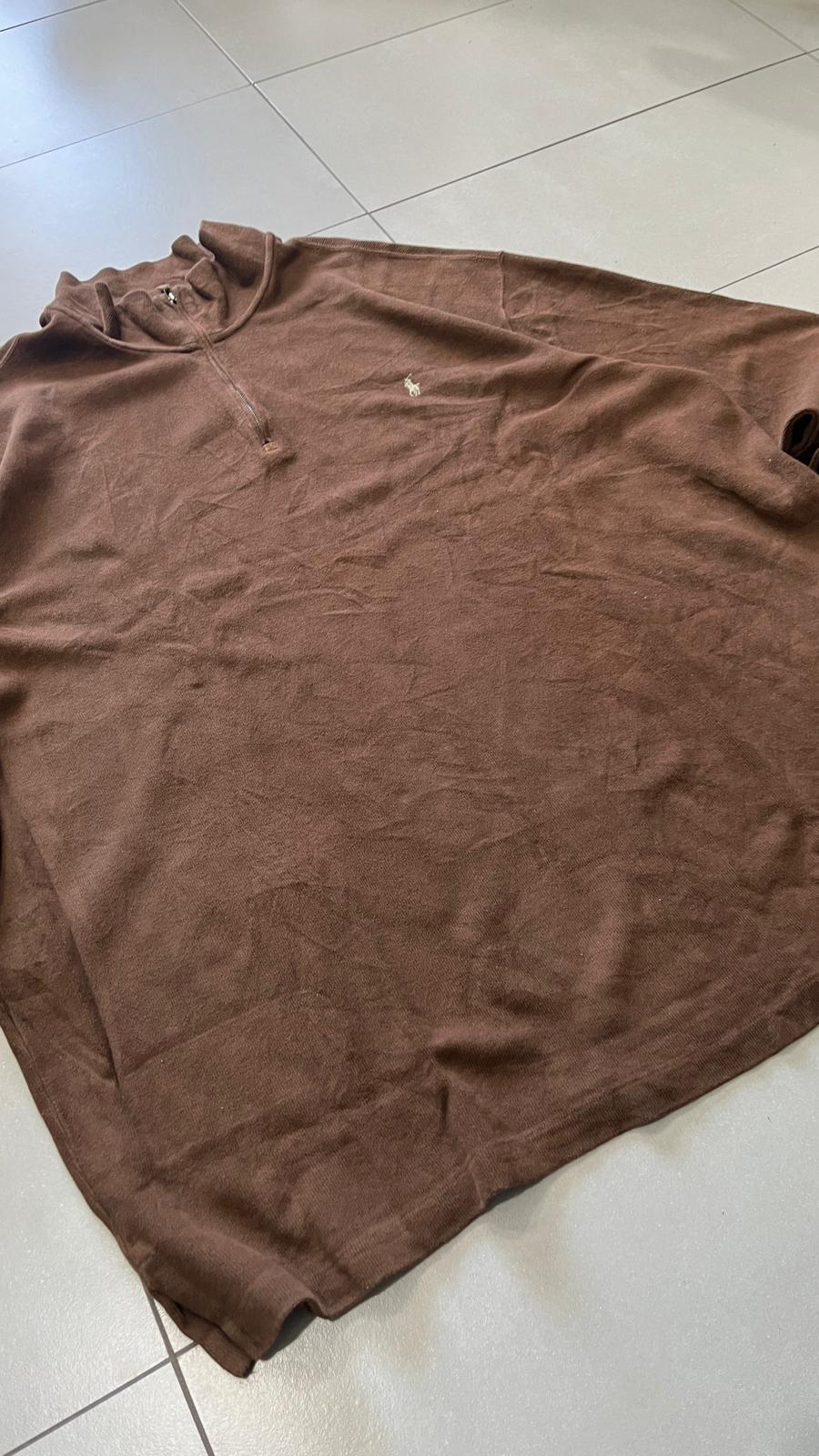 Maglione Ralph Lauren 1/4 Zip Brown (4XL)