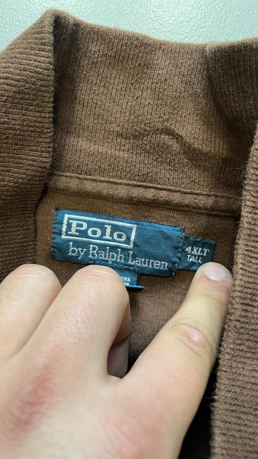 Maglione Ralph Lauren 1/4 Zip Brown (4XL)