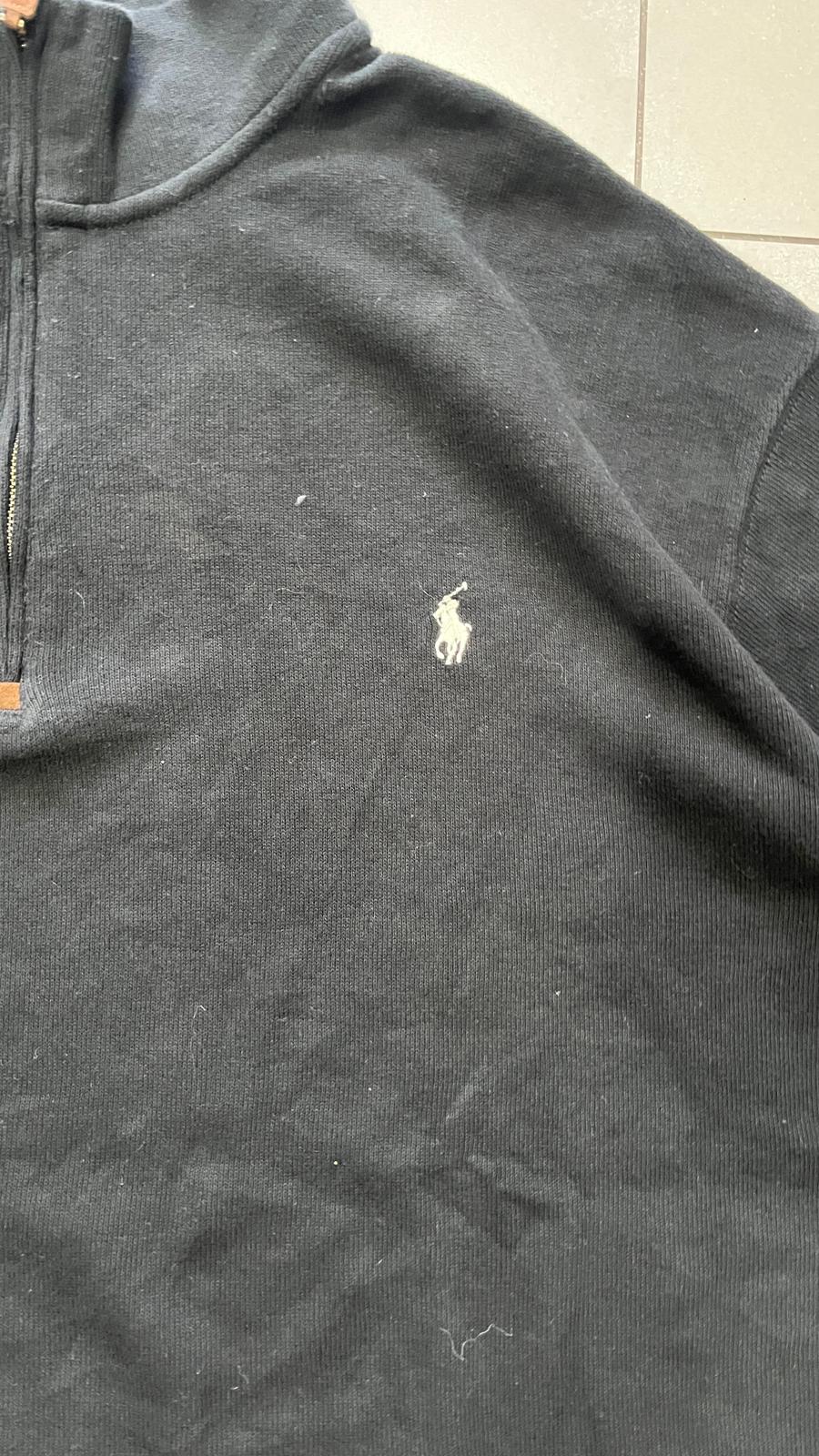 Maglione Polo Ralph Lauren 1/4 Zip White Pony (4XL)