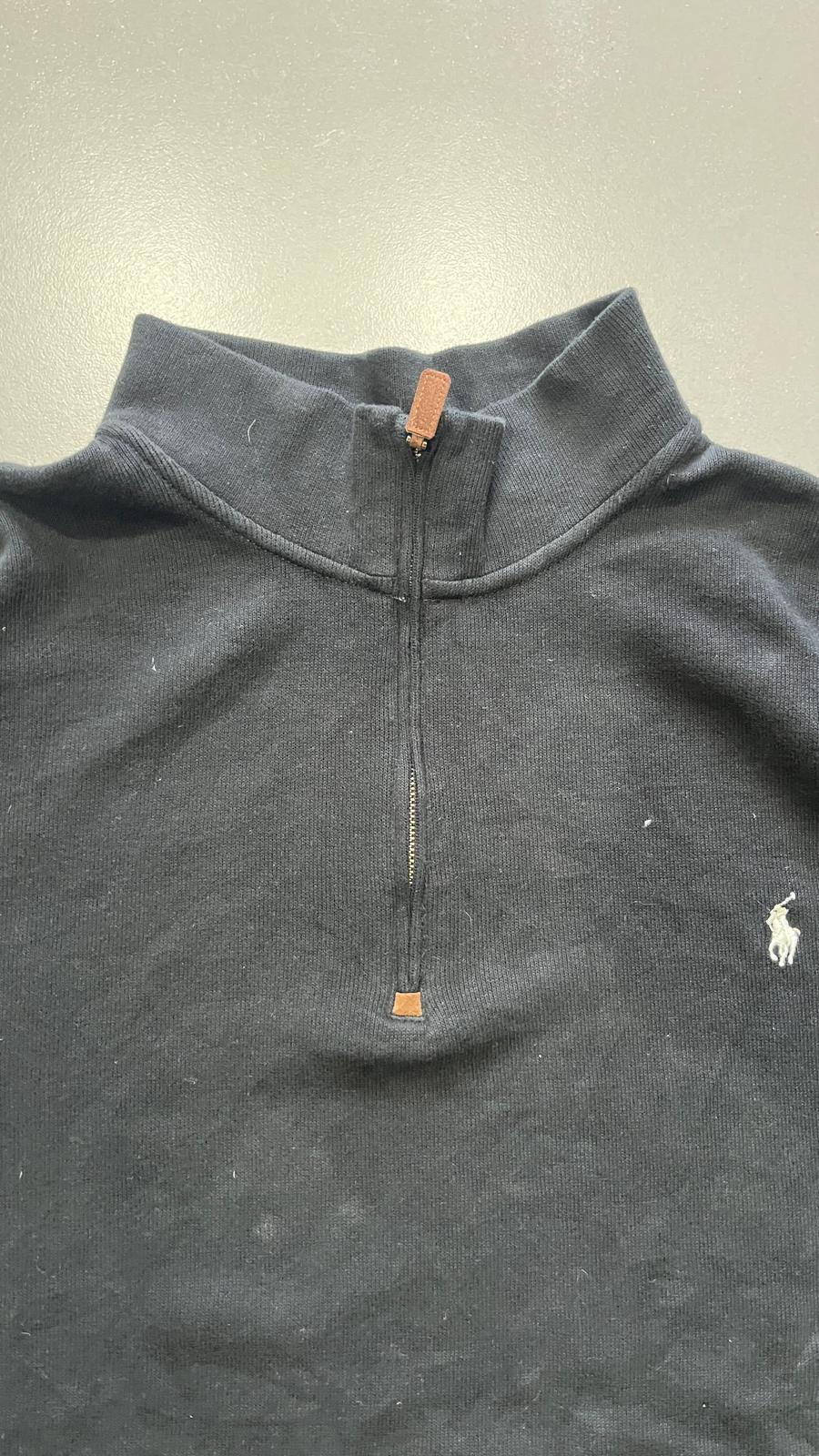 Maglione Polo Ralph Lauren 1/4 Zip White Pony (4XL)