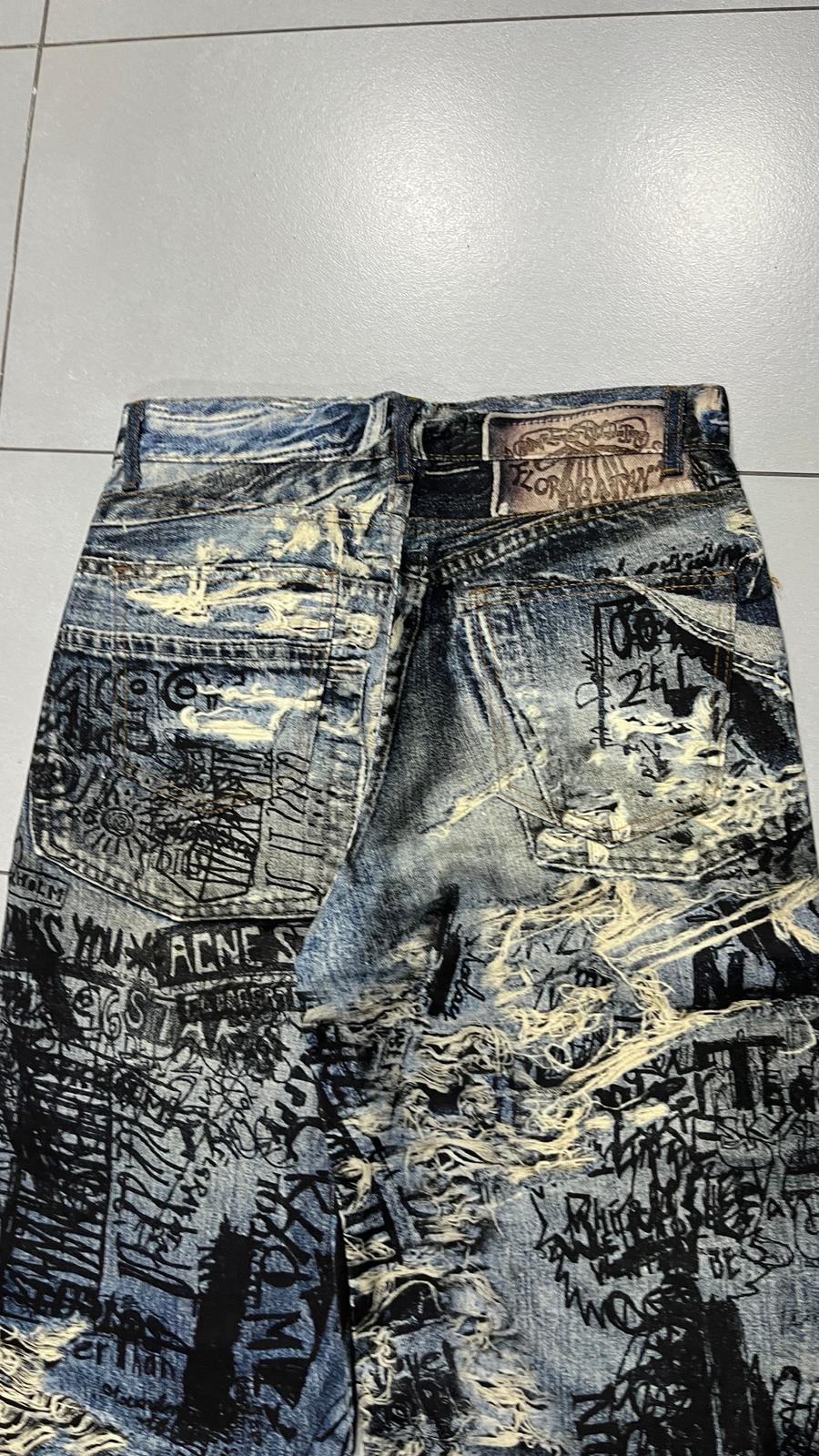 Denim Printed Mood "Acne Studios" Baggy Fit (M)