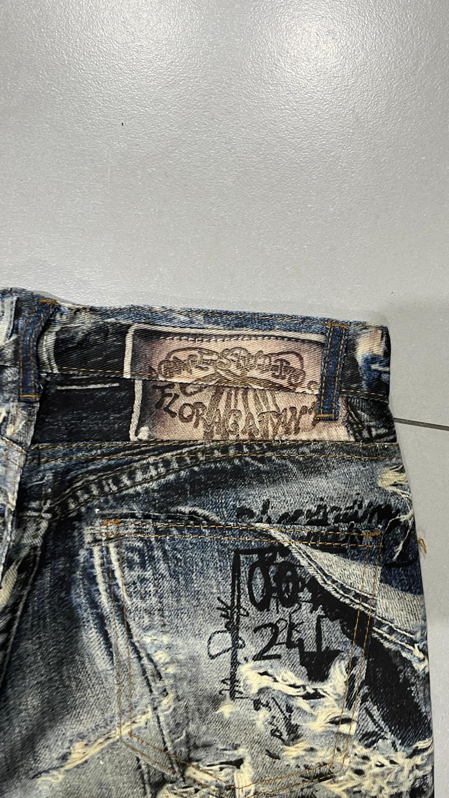 Denim Printed Mood "Acne Studios" Baggy Fit (M)