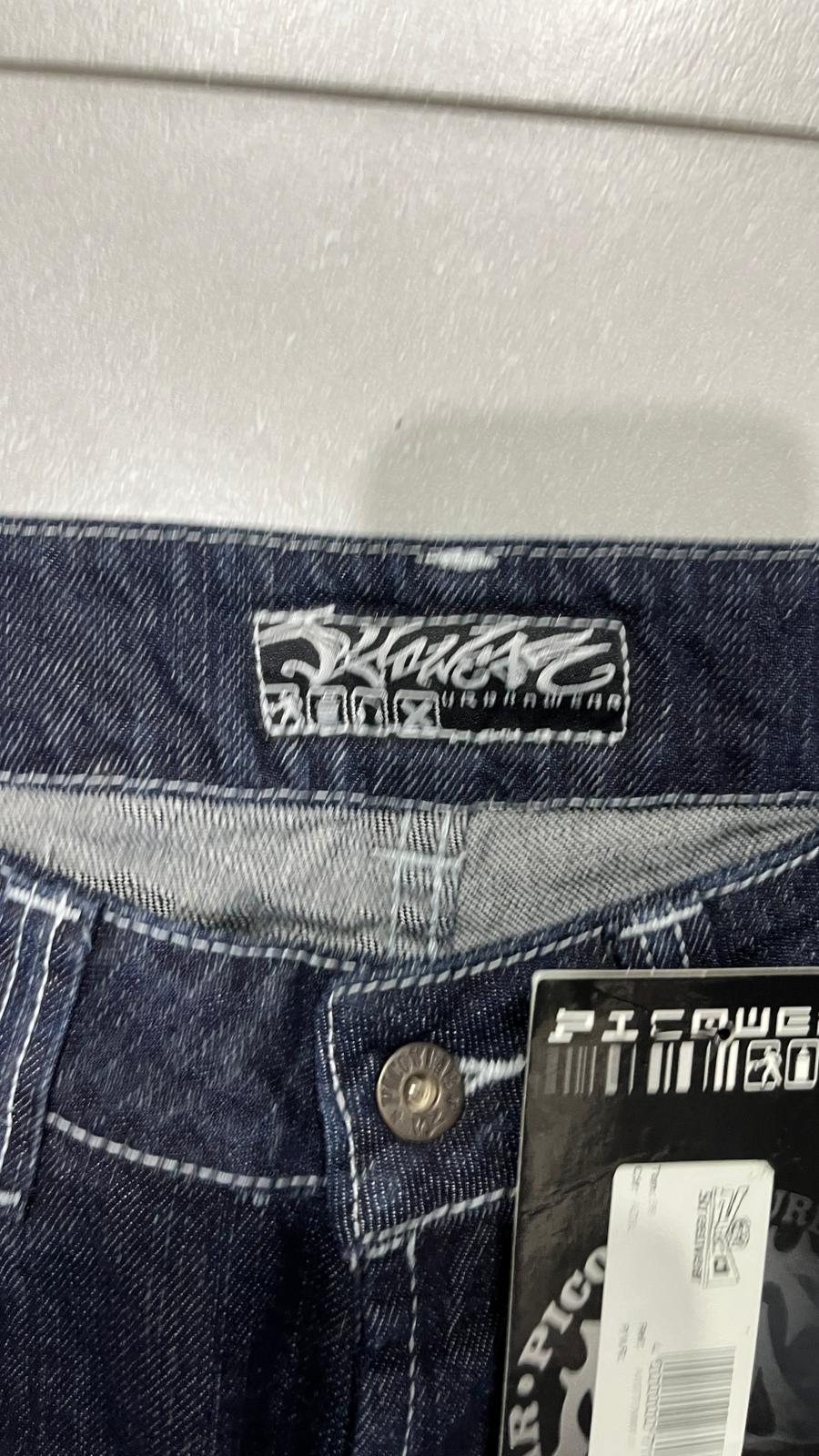 Denim PicoWear Low Waist Printed Baggy Fit BootCut (XS)