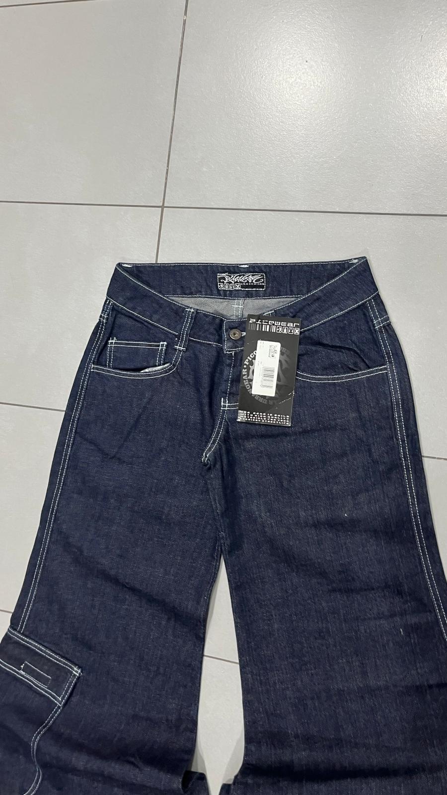 Denim PicoWear Low Waist Printed Baggy Fit BootCut (XS)