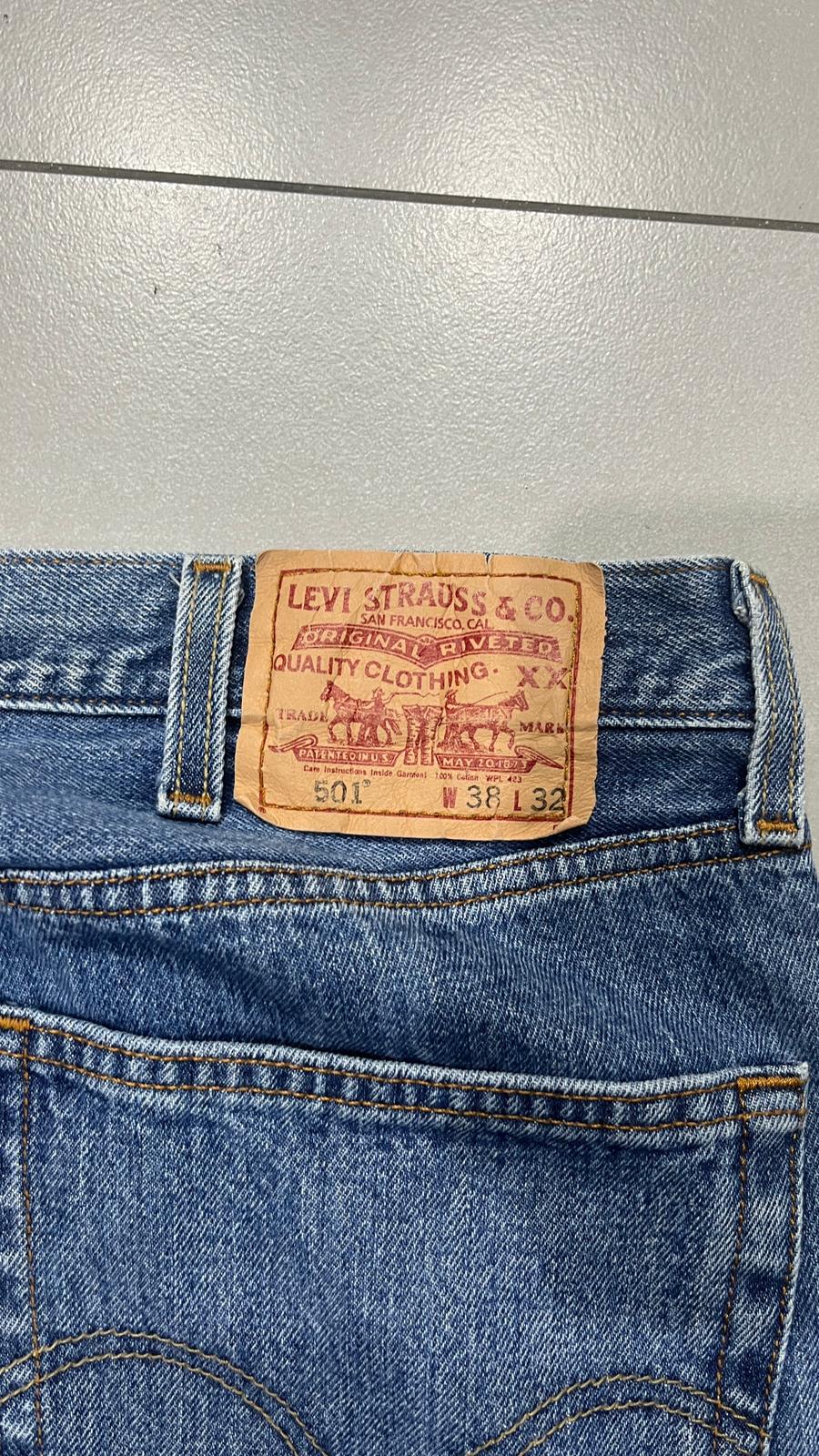 Denim Levis 501 Straight Fit W38 L32 (XXL)