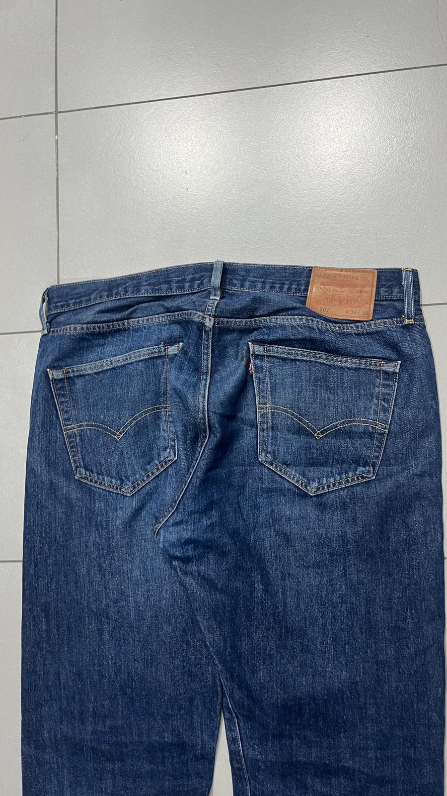 Denim Levis 501 Blue W36 L30 Straight Fit (XL)