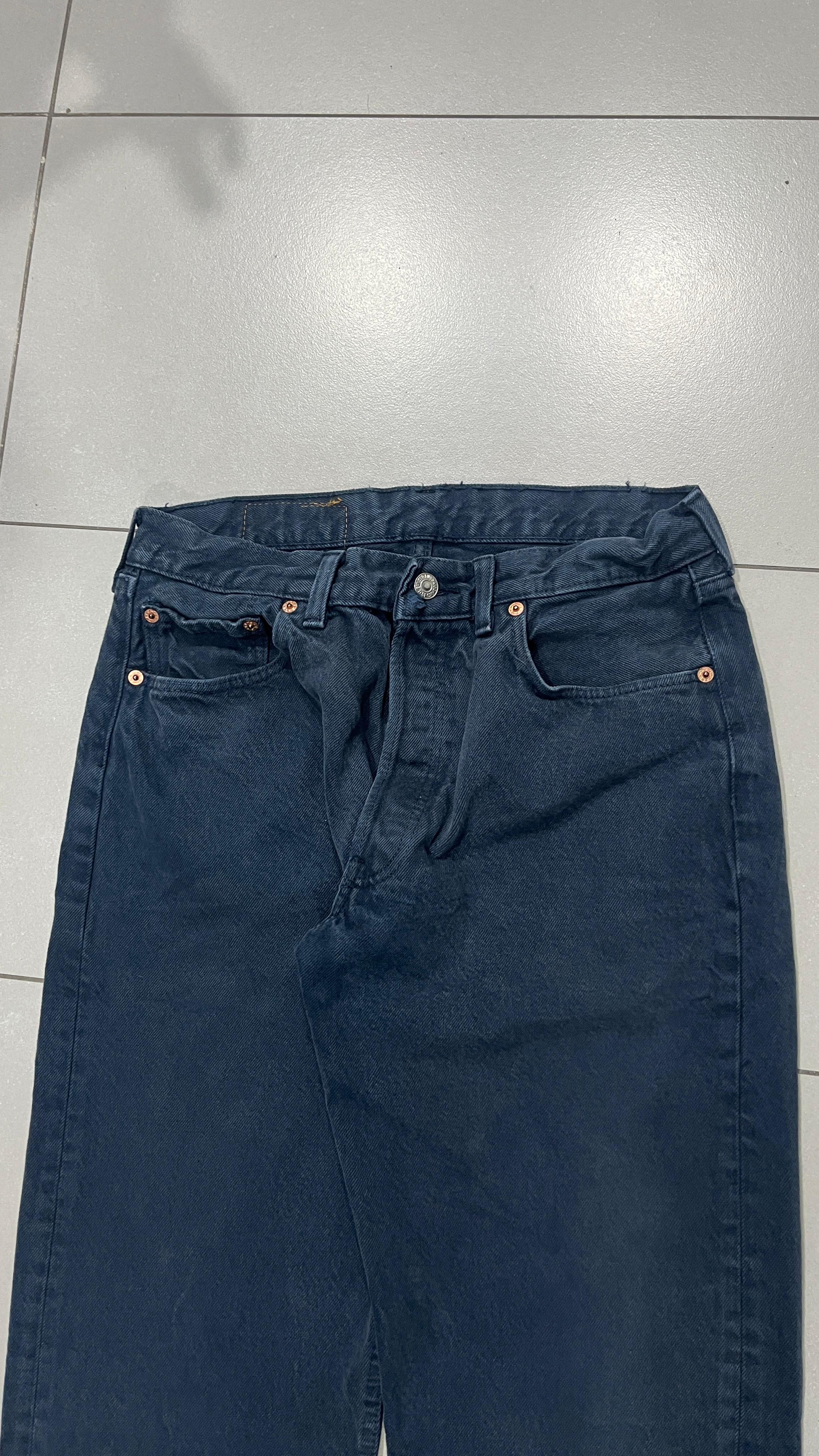 Denim Levis 501 Dark Blue Straight Fit (S)