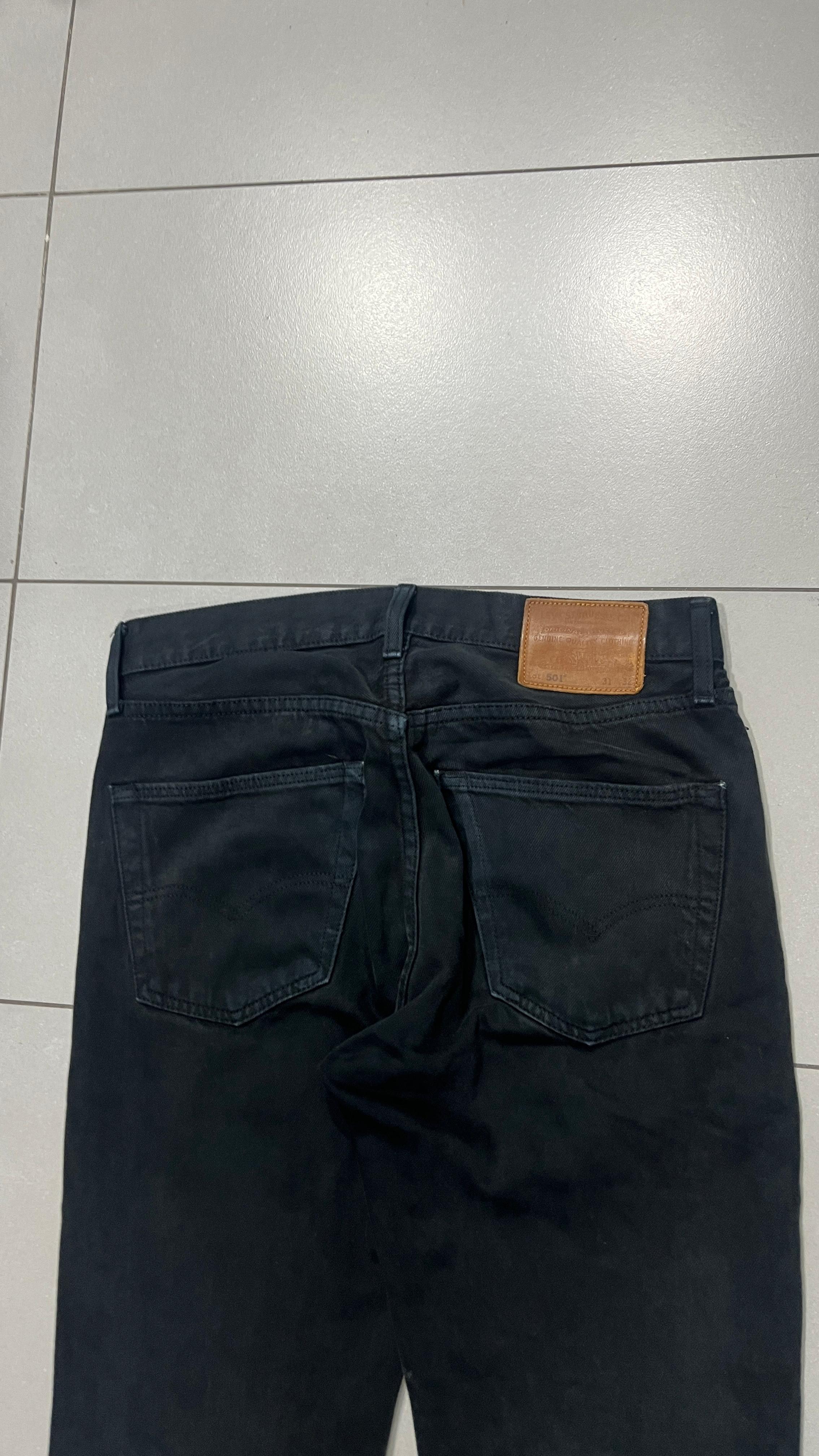 Denim Levis W31 L32 Straight Fit Black (M)