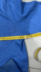 Ralph Lauren 1/4 Zip Sweater - Maglione Ralph Lauren Mezza Zip Dolcevita Blu (M)