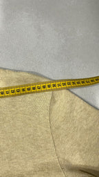 Ralph Lauren 1/4 Zip Sweater - Maglione Ralph Lauren Mezza Zip Dolcevita Beige (M)