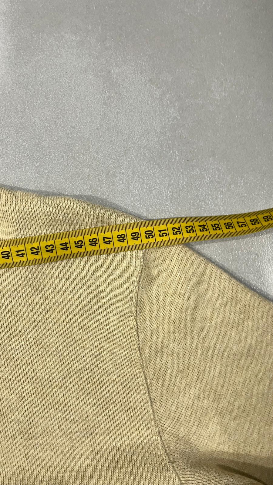 Ralph Lauren 1/4 Zip Sweater - Maglione Ralph Lauren Mezza Zip Dolcevita Beige (M)
