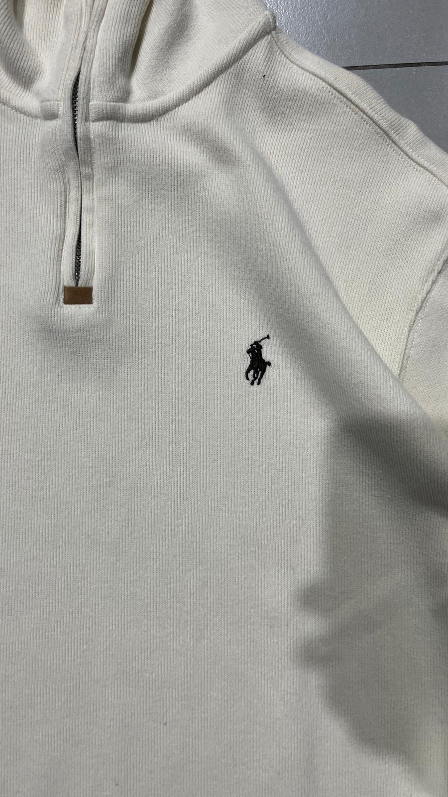 Ralph Lauren 1/4 Zip Sweater - Maglione Ralph Lauren Mezza Zip Dolcevita (M)