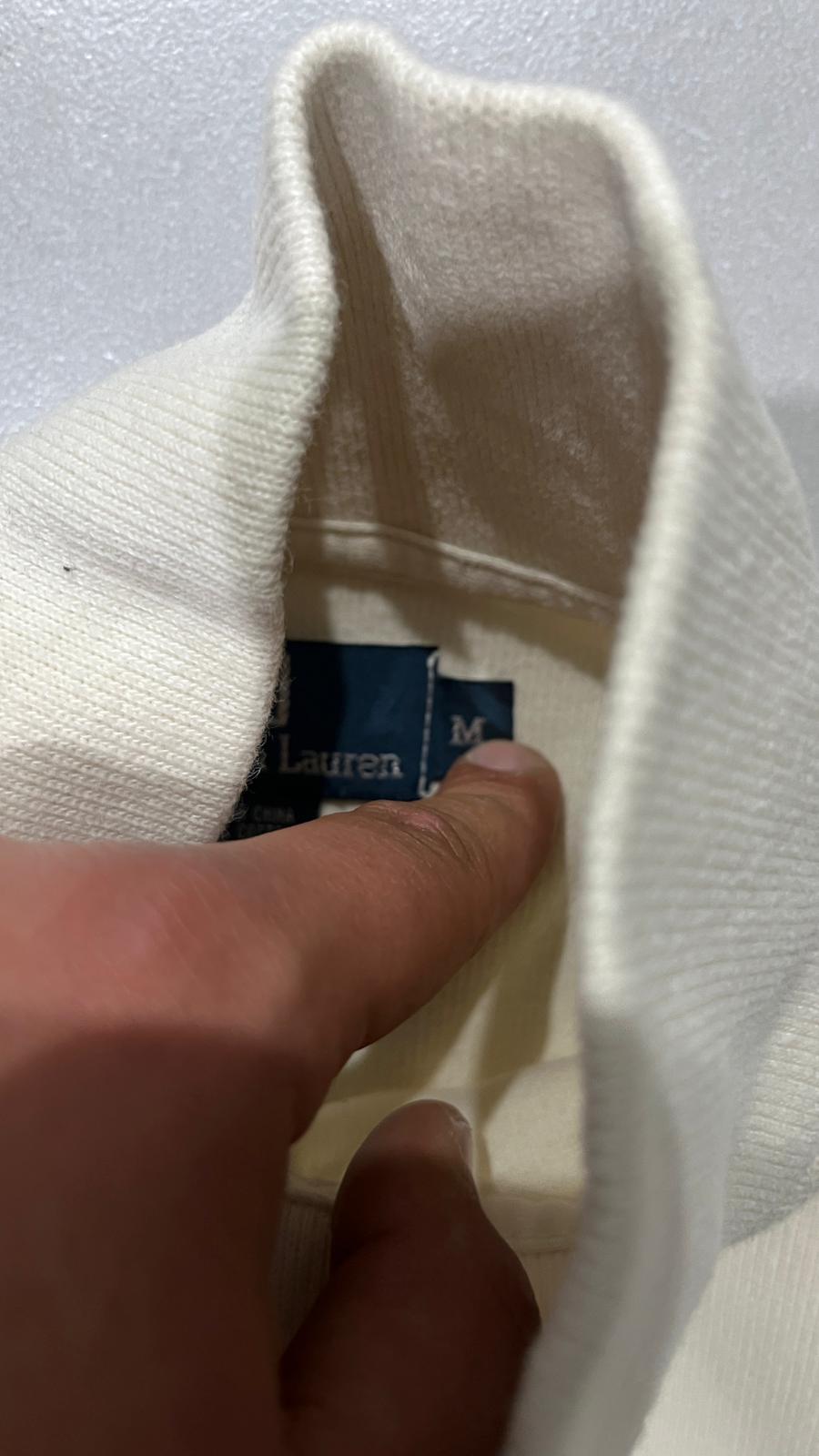 Ralph Lauren 1/4 Zip Sweater - Maglione Ralph Lauren Mezza Zip Dolcevita (M)